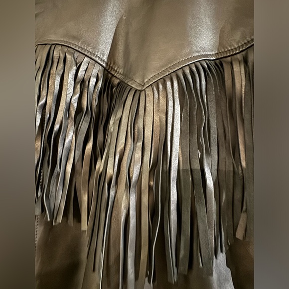 Portland leather fringe jacket brand new without tags - Picture 7 of 8
